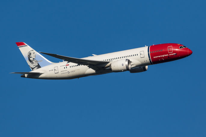 Norwegian boeing 787-8 dreamliner